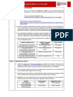 SGS Postgraduate Application's Guide: Step 1 Choosing A Programme