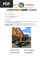 Foton Phils. Mr. Emmanuel Cornel (Cdm6060 Chain Type Backhoe)