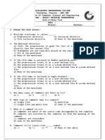 CS17302 OOP Class Test Unit I Q