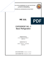 Basic Refrigeration: Experiment No. 3