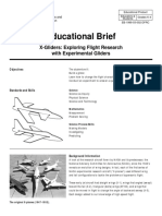 Educational Brief: X-Gliders: Exploring Flight Research With Experimental Gliders