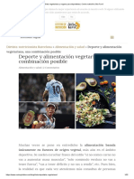 Dieta Vegetariana y Vegana para Deportistas