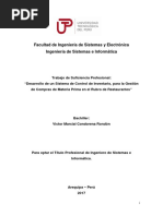 Desarrollo de Un Sistema de Control de Inventario, para La Gestión de Compras de Materia Prima en El Rubro de Restaurantes