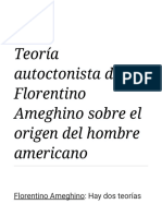 Teoría Autoctonista de Florentino Ameghino Sobre El Origen Del Hombre Americano - Wikiversidad