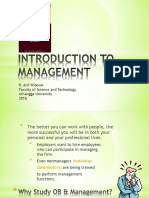 Introduction To Management 2019