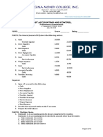 Regina Mondi College, Inc.: Cost Accounting and Control Preliminary Examination