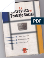 La Entrevista en Trabajo Social PDF