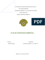 Plan de Supervision Ambiental.