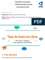 Tipos de Frases Na Libras