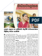 Monthly Media Monitoring Report Sinhala August