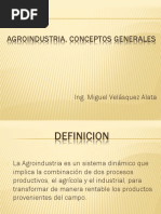 Agroindustria Definicion y Materias Primas