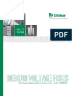 White Paper: Selecting and Applying Medium Voltage Fuses - 2,400 - 38,000 VAC