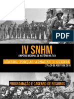 Programação Do IV SNHM