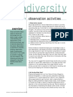 Diversity: Observation Activities