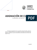 Requerimiento Asignacion de Cursos