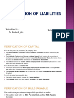 Verification of Liabilities