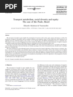 Transport Metabolism