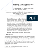 Machine Learning and Data Mining in Parkinson's Disease 2016