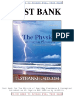 Test Bank The Physics of Everyday Phenomena A Conceptual Introduction To Physics 8th Edition