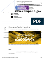 Ordenanza Fiscal e Impositiva de La Municipalidad de Campana