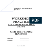 Civil Workshop Manual For Btech First Year