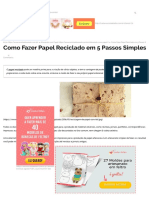 Como Fazer Papel Reciclado em 5 Passos Simples - Revista Artesanato