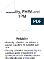 TQM IEM Lecture Reliability FMEA TPM