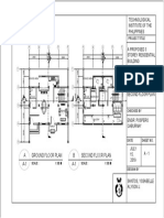 Ground Floor Plan A A-1 Second Floor Plan B A-1: Technological Institute of The Philippines