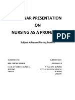 Nursing As A Profession