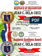 Classroom Based Certificate 2017-2018 by Sir Xerces