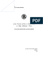 Acute Toxicity of Zinc To Some Fishes in Hihgh Alkalinity Water