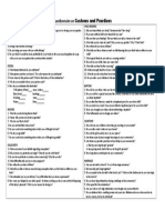 Questionnaire On Customs and Practices