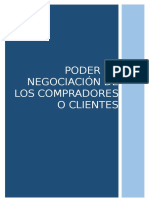 Poder de Negociacion de Los Compradores o Clientes