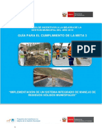 Guía para El Cumplimiento de La Meta 3: Programa de Incentivos A La Mejora de La Gestión Municipal Del Año 2019