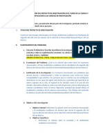 Esquema de Presentación Del Proyecto1