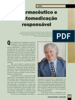 O Farmacêutico e A Automedicação Responsável: Ensaio