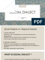 Social Dialect