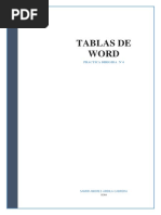 Tablas de Word