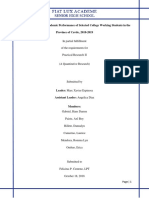 Factors Affecting The Academic Performance of Selected College Working Students in The Province of Cavite, 2018-2019