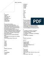 Work Pre-Intermediate Workbook Answer Key