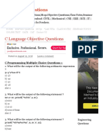 300+ REAL TIME C Language Objective Questions & Answers