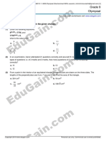 Grade 9 Olympiad: Choose Correct Answer(s) From The Given Choices