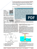 3kw Propeller Turbine Blade Design Based On Tidal Range