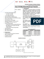 DP83822 Robust, Low Power 10/100 Mbps Ethernet Physical Layer Transceiver