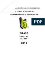 Syllabus de Fisica III 2019-II