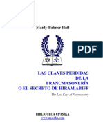 Hall Manly - Claves Perdidas de La Masoneria