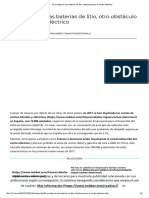 El Reciclaje de Las Baterías de Litio, Obstáculo para El Coche Eléctrico