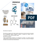 Biomoleculas Inorgánicas e Inorganicas