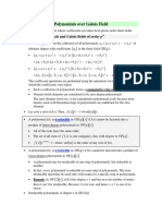  Polynomials Over Galois Field