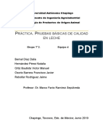 Practica 1 Lacteos Pruebas Basicas de La Leche